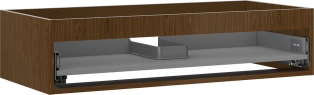 Mexen Box-A Cabinet Base for Sink 100 cm, 1 Drawer, Walnut - 91AX0-1000-235-1-86
