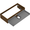 Mexen Box-A Cabinet Base for Sink 100 cm, 1 Drawer, Walnut - 91AX0-1000-235-1-86