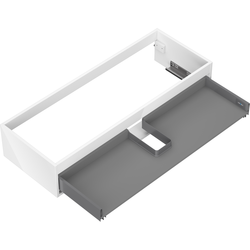 Mexen Box-A Cabinet Base for 120 cm Washbasin, 1 Drawer, White Gloss - 91AX0-1200-235-1-00