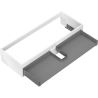 Mexen Box-A vanity cabinet corpus 120 cm, 1 drawer, white gloss - 91AX0-1200-235-1-00