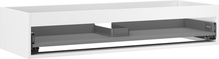 Mexen Box-A 120 cm Sink Cabinet Frame, 1 Drawer, Matt White - 91AX0-1200-235-1-01