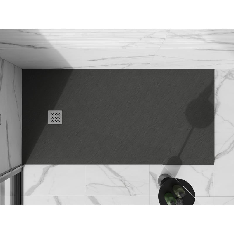 Mexen Stone+ rectangular composite shower tray 180 x 90 cm, anthracite - 44719018