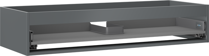 Mexen Box-A Cabinet Unit for Sink 120 cm, 1 Drawer, Matt Graphite - 91AX0-1200-235-1-66