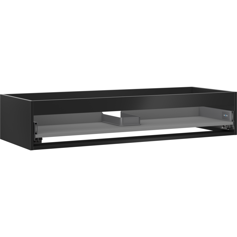 Mexen Box-A cabinet body under washbasin 120 cm, 1 drawer, black matte - 91AX0-1200-235-1-71
