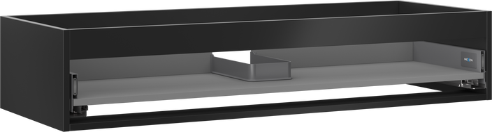 Mexen Box-A cabinet body under washbasin 120 cm, 1 drawer, black matte - 91AX0-1200-235-1-71