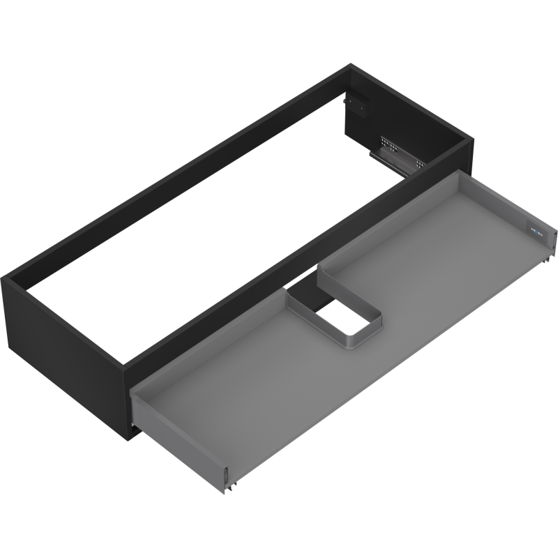 Mexen Box-A 120 cm under-sink cabinet body, 1 drawer, black matte - 91AX0-1200-235-1-71