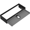 Mexen Box-A cabinet body under washbasin 120 cm, 1 drawer, black matte - 91AX0-1200-235-1-71