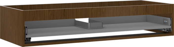 Mexen Box-A cabinet body for washbasin 120 cm, 1 drawer, walnut - 91AX0-1200-235-1-86