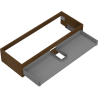 Mexen Box-A cabinet body for washbasin 120 cm, 1 drawer, walnut - 91AX0-1200-235-1-86