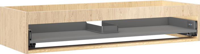 Mexen Box-A Cabinet Frame Under Sink 120 cm, 1 Drawer, Oak - 91AX0-1200-235-1-81