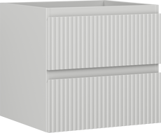 Mexen Rivel bathroom cabinet under sink 50 cm, 2 drawers, ribbed, matte gray - 91A20-05047-2-BFF62