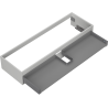 Mexen Box-A 140 cm bathroom cabinet body, 1 drawer, gray matte - 91AX0-1400-235-1-62