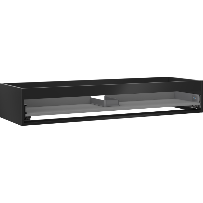 Mexen Box-A cabinet body for washbasin 140 cm, 1 drawer, matte black - 91AX0-1400-235-1-71