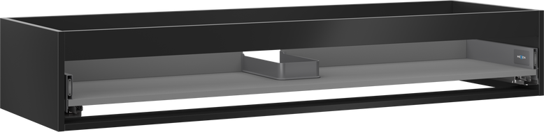 Mexen Box-A cabinet body for washbasin 140 cm, 1 drawer, matte black - 91AX0-1400-235-1-71