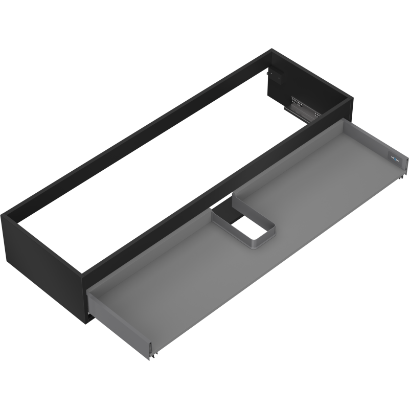 Mexen Box-A cabinet body for washbasin 140 cm, 1 drawer, matte black - 91AX0-1400-235-1-71