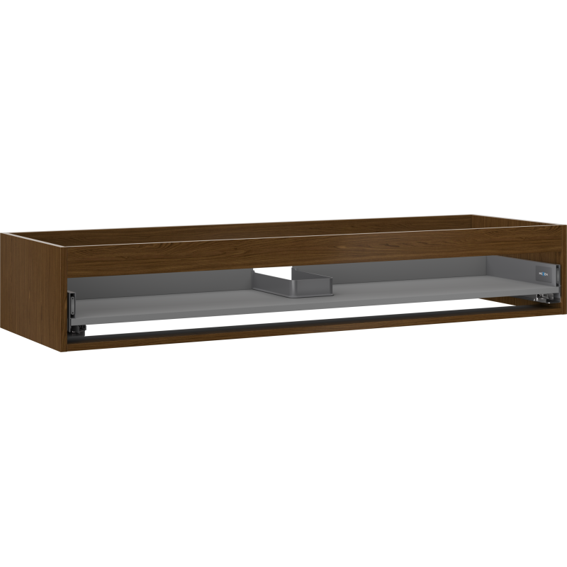 Mexen Box-A cabinet body for washbasin 140 cm, 1 drawer, walnut - 91AX0-1400-235-1-86