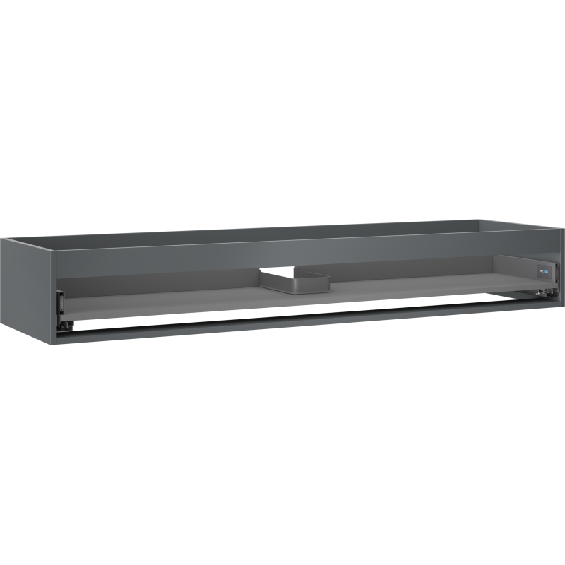Mexen Box-A cabinet base for washbasin 160 cm, 1 drawer, matte graphite - 91AX0-1600-235-1-66