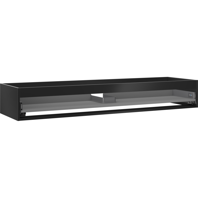 Mexen Box-A cabinet body under the washbasin 160 cm, 1 drawer, black matte - 91AX0-1600-235-1-71