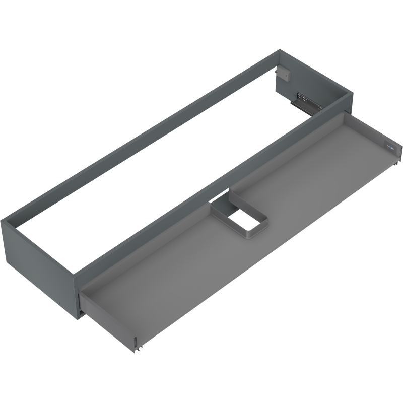 Mexen Box-A cabinet base for washbasin 160 cm, 1 drawer, matte graphite - 91AX0-1600-235-1-66