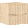 Mexen Rivel bathroom cabinet 50 cm, 2 drawers, grooved, oak - 91A20-05047-2-BFF81