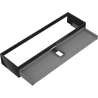Mexen Box-A cabinet basin unit 160 cm, 1 drawer, black gloss - 91AX0-1600-235-1-70