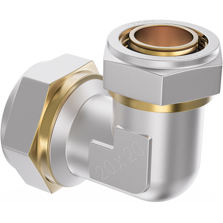 Mexen PEX-S screw-on reducing elbow PEX 25 x 20 - W97225-2520-00