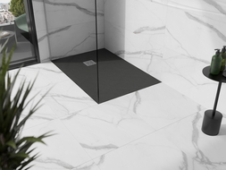 Mexen Stone+ rectangular composite shower tray 140 x 100 cm, Anthracite - 44711014
