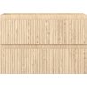 Mexen Rivel bathroom cabinet under the sink 70 cm, 2 drawers, grooved, oak - 91A20-07047-2-BFF81