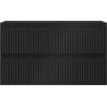 Mexen Rivel bathroom cabinet under the washbasin 80 cm, 2 drawers, grooved, matte black - 91A20-08047-2-BFF71