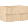 Mexen Rivel bathroom cabinet 80 cm, 2 drawers, grooved, oak - 91A20-08047-2-BFF81
