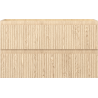 Mexen Rivel bathroom cabinet 80 cm, 2 drawers, grooved, oak - 91A20-08047-2-BFF81