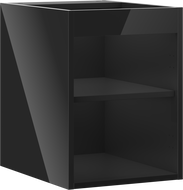 Mexen Box-A 35 cm Vanity Cabinet Body, Black Gloss - 91AX1-0350-470-1-70