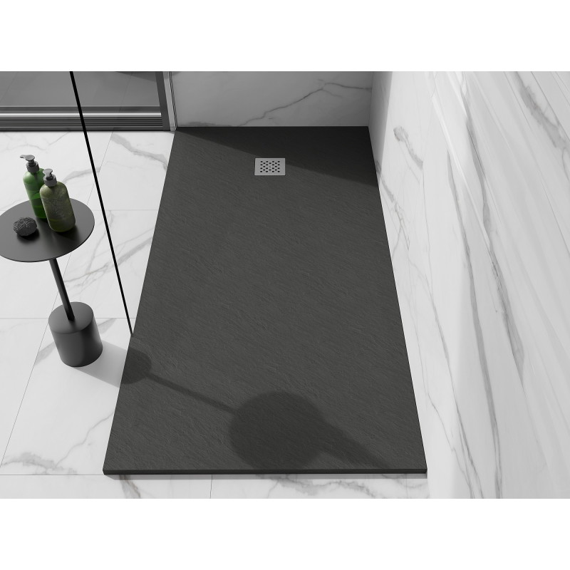 Mexen Stone+ rectangular composite shower base 160 x 100 cm, anthracite - 44711016