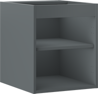 Mexen Box-A Cabinet Body for Washbasin 40 cm, Matte Graphite - 91AX1-0400-470-1-66