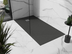 Mexen Stone+ rectangular composite shower base 160 x 100 cm, anthracite - 44711016