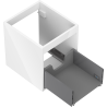 Mexen Box-A cabinet body under sink 40 cm, 1 drawer, white gloss - 91AX0-0400-470-1-00