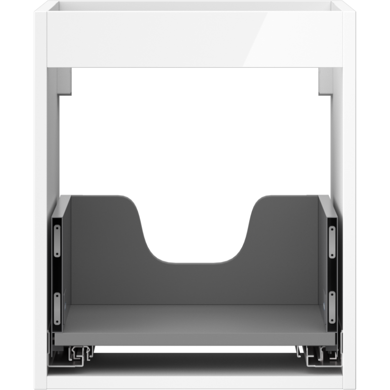 Mexen Box-A cabinet body for under-sink unit 40 cm, 1 drawer, white gloss - 91AX0-0400-470-1-00