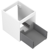Mexen Box-A Cabinet Frame for Washbasin 40 cm, 1 Drawer, Matte White - 91AX0-0400-470-1-01