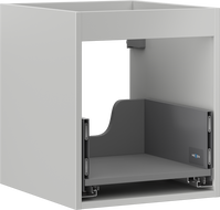 Mexen Box-A Cabinet Base for Washbasin 40 cm, 1 Drawer, Grey Matte - 91AX0-0400-470-1-62