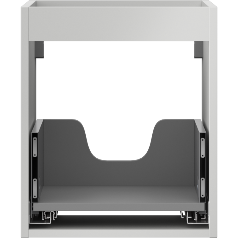 Mexen Box-A Cabinet Base for Washbasin 40 cm, 1 Drawer, Grey Matte - 91AX0-0400-470-1-62