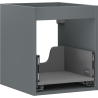 Mexen Box-A 40 cm Under-Sink Cabinet, 1 Drawer, Matte Graphite - 91AX0-0400-470-1-66