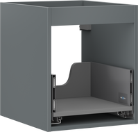 Mexen Box-A cabinet unit under sink 40 cm, 1 drawer, matte graphite - 91AX0-0400-470-1-66