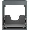 Mexen Box-A 40 cm Under-Sink Cabinet, 1 Drawer, Matte Graphite - 91AX0-0400-470-1-66