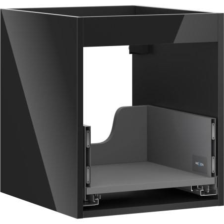 Mexen Box-A under-sink cabinet frame 40 cm, 1 drawer, black gloss - 91AX0-0400-470-1-70
