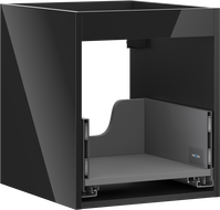 Mexen Box-A under-sink cabinet frame 40 cm, 1 drawer, black gloss - 91AX0-0400-470-1-70