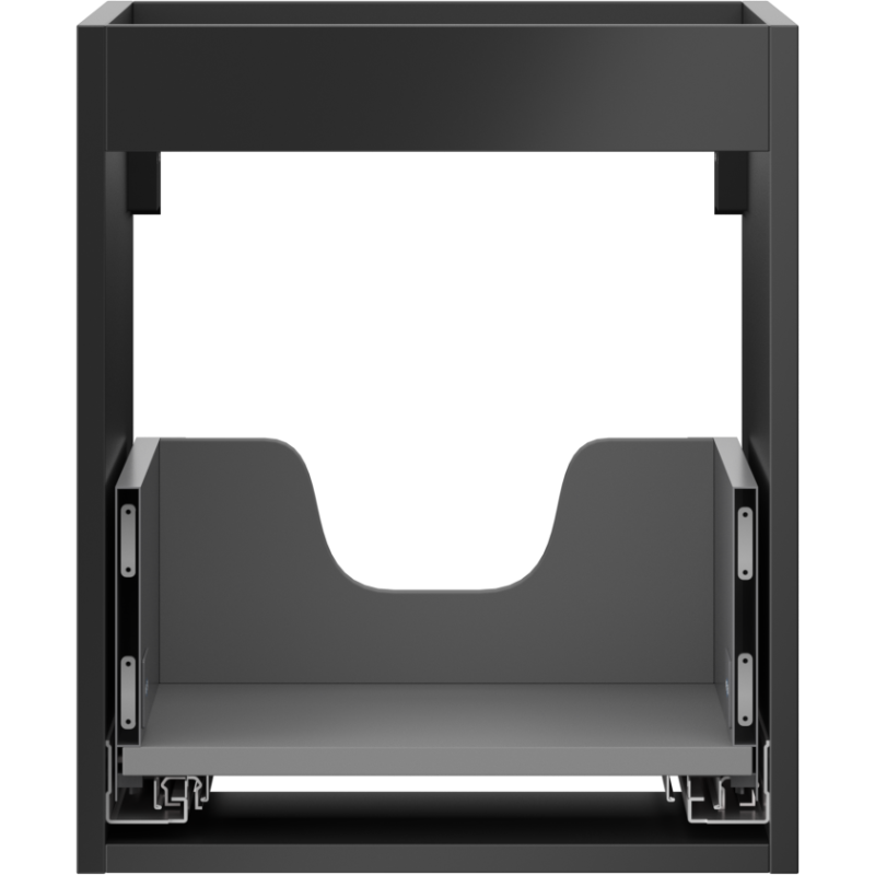 Mexen Box-A vanity unit cabinet body 40 cm, 1 drawer, black matt - 91AX0-0400-470-1-71