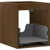Mexen Box-A under-sink cabinet body 40 cm, 1 drawer, walnut - 91AX0-0400-470-1-86