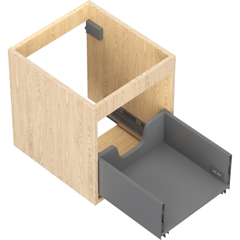 Mexen Box-A cabinet carcass for under washbasin 40 cm, 1 drawer, oak - 91AX0-0400-470-1-81