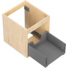 Mexen Box-A cabinet body for countertop 40 cm, 1 drawer, oak - 91AX0-0400-470-1-81