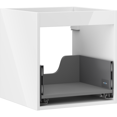Mexen Box-A vanity cabinet body 45 cm, 1 drawer, white gloss - 91AX0-0450-470-1-00